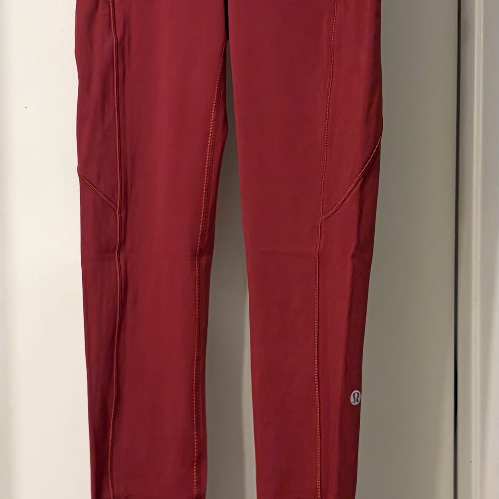 Lululemon Athletica Burgundy Leggings